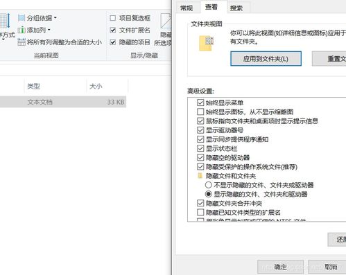 隐藏文件 windows下文件与文件夹的探索